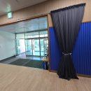 부산심미 | 부산커튼 기장 학교 강당 대형 커튼 시공