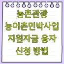 이안숲속농어촌관광농원 | 농촌관광 농어촌민박사업 지원자금 융자 신청 방법