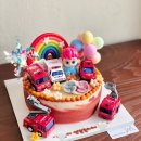 [제주 곱닥헌 케익엔쿠키] 제주 소방차 생일케이크, 피규어 떡케이크🎂