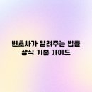 현직 변호사가 알려주는 생활 속 법률 상식 | 변호사가 알려주는 법률 상식 기본 가이드