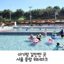 중랑천 뚝방길 (옥외26) | 중랑천물놀이장 서울중랑워터파크 놀거리 많은 아기수영장