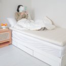 온니유 슈퍼 | 접이식 토퍼 매트리스 추천 허리에 좋은 단단한 거실 바닥 1인용 슈퍼싱글 사이즈 온리유