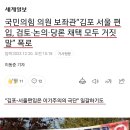 국민의힘 의원 보좌관“김포 서울 편입, 검토·논의·당론 채택 모두 거짓말” 폭로 이미지