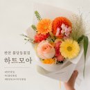 꽃집모아 | 천안 불당동꽃집 하트모아 24시간 무인 픽업 가능한 기념일꽃다발