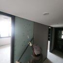 패브릭 아트 | 아파트 복도 패브릭 아트월 철거 석고보드시공