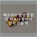 메고지고 왕길오류점 | 메고지고 밤양갱 한 달 써보니 할머니 간식 선물 딱