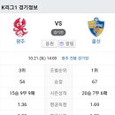 2023년 10월21일(토) 울산현대 VS 광주FC 광주 전용 경기장 경기일정 이미지