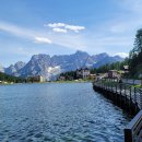 이탈리아. 스위스 패키지관광여행 여행기(30) ... 돌로미테의 아름다운 곳 안개속의 미수리나( Misurina)호수 이미지