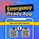 외국어 전용 재난안전정보 앱 「Emergency Ready App」 안내 이미지