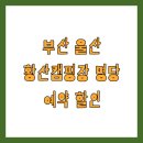 부산 울산 황산캠핑장 명당 예약 할인