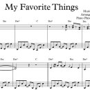 재즈 피아노 . 'My Favorite Things' . 악보 Swing | 솔로 피아노 | Acoustic Ballad 이미지