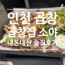 곱창집소야 | 인천 청라 곱창맛집 /내돈내산 /곱창집소야