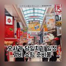 오사카 당일치기 일정 코스 경비 준비물 쇼핑