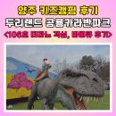 서울근교 양주 키즈캠핑 두리랜드 공룡카라반파크 106호 티라노 객실 숙박 및 바베큐 후기