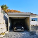 차고 | 강원도 홍천 야외차고 시공│넓은 마당 공간에 방수 슬라이딩도어 철제차고 설치 후기