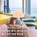 바다조명 | 오늘의 취향 | 렉슨 미나 미니 LED 조명 내돈내산 후기, 바다뷰 아지트에 들인 작은 버섯 무드등 집들이...