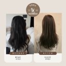 만도슈퍼 | 수원 정자동 &#39;뮤벨블랑&#39; 미용실| 새치머리 블랙에서 애쉬베이지 매직컬러로 염색 후기