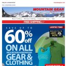 [Mountain Gear] 마운틴기어 최대 60% off / Free Shipping. 이미지