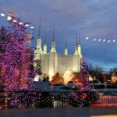 Washington DC Mormon Temple 야경 이미지