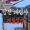 합천 해인사 입구 고사목 눈 덮인 가야산 겨울 설경