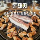 돈돼지식당 | 춘천 거두리 삼겹살 맛집, "돈돼지" 현지인이 찾는 고깃집 솔직 후기