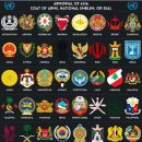 아시아 유럽 각국 군제복(코트) 상징(엠블럼) 이미지