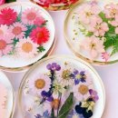 레진아트 공예 티코스터 제작 이미지