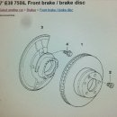 bmw e38 750il 브레이크 캘리퍼 및 디스크 세트 구합니다. 이미지