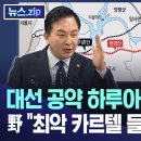 대선 공약 하루아침에 백지화? ..野 "최악 카르텔 들키자 무리수" [뉴스.zip/MBC뉴스] 이미지