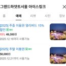 그랜드 하얏트 서울 조식 창가자리 오픈런 아이스링크 할인 패키지 후기