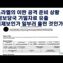 이스라엘의 이란 공격 준비 상황. 미 정보당국 기밀자료 유출. 공익제보인가 일부러 흘린 것인가? 이미지