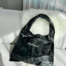 데일리짐 | [보부상 에코백 추천] 데일리 레터링 자수 빅 숄더백 후기! 짐 많은 학생/직장인 필수템