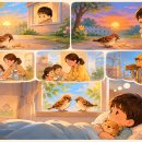 ＜SPARROWS＞ 참새와 참새 - 윤동재 시인의 ＜우리집 마당을 찾아온 참새＞와 ＜참새 두 마리＞ 이미지