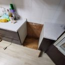 대우싱크공장 | 싱크대 인조대리석상판 하부수납장 설치