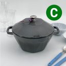 씻기도 | 스타우브 다이아몬드 꼬꼬떼 22cm 그레이 (B품)