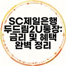 SC제일은행 두드림2U통장: 금리 및 혜택 완벽 정리