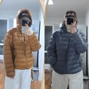 제4산단로L | 스파오 씬라이트 경량패딩 세일 내돈내산 실착 후기 | 블루그레이 XL·브릭 L 사이즈 추천 &amp; 착용샷