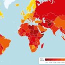 [지도] 세계 국가별 부정부패 상황 - 한국이 북조선보다는 양호함 이미지
