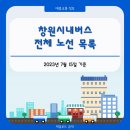 내포시외버스정류소~도청삼거리~환경타운사거리 | [공지] | 교통 | 창원시내버스 전체 노선 목록 (2023년 7월 15일 기준)