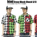 html(에이치·티·엠·엘) Crazy Block Check S/S Shirt 이미지