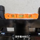 여수 학동 e편한세상더퍼스트에서 여천부영2차로 86인치 이전 후 led 시계와 벽걸이tv 설치