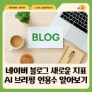 버디애드 | 네이버 블로그 새로운 지표 AI 브리핑 인용수 알아보기