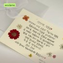 압화 | 상견례 선물 준비 추천 꽃바람캘리그라피 압화 손편지 카드 후기 문구 공유