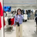 데일리룩 : 랑방 컬렉션 캐시미어 블렌드 로고 단추 가디건