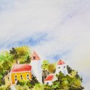 취미 수채화 교실 이미지