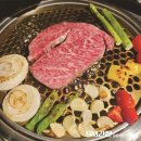 광일축산 | 간판 제작 전문업체 에스엠간판에서 시공한 대한축산한우연구하려고차린식당 티타늄 역채널 외부 사인물