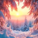 SNOWY Winter Wood with Peaceful Music ❄️Relaxing Christmas Music, Soft Holi 이미지