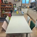 동탄지성로 | 클럽메사 식탁후기-화성시 동탄지성로 SK뷰파크2차 : 시멘트화이트 + 실버