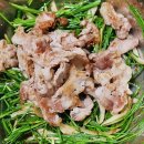 부추랑 삼겹살 이미지