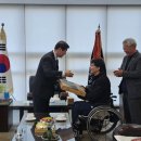 25년 상이군경체육회 휠체어양궁선수 김광훈 경남지부 방문 이미지